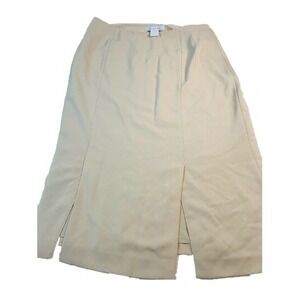 Votre Nom Collection Women's US Size 8 Gold Beige Lined Skirt EU SZ. 40- EUC